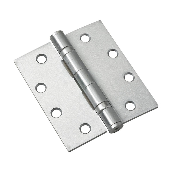 Richelieu 4 12inch 114 mm Full Mortise Ball Bearing Butt Hinge, Brushed Chrome - 45823BCB