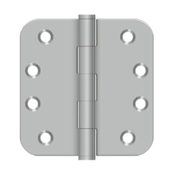 Dendesigns 4 x 4 x 0.625 in. Residential Radius Stainless Steel Hinge - DE577014