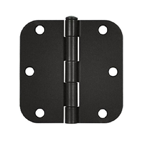 Patioplus 3.5 x 3.5 x 0.62 in. Radius Hinge Steel, Oil Rubbed Bronze - PA1647354