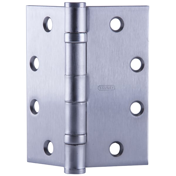 Stanley Ball Butt Hinge, 4-1/2" x 4-1/2", US32D, 4-Wire, 4-28GA, Heavy - CEFBB199-54 4-1/2X4-1/2 32D