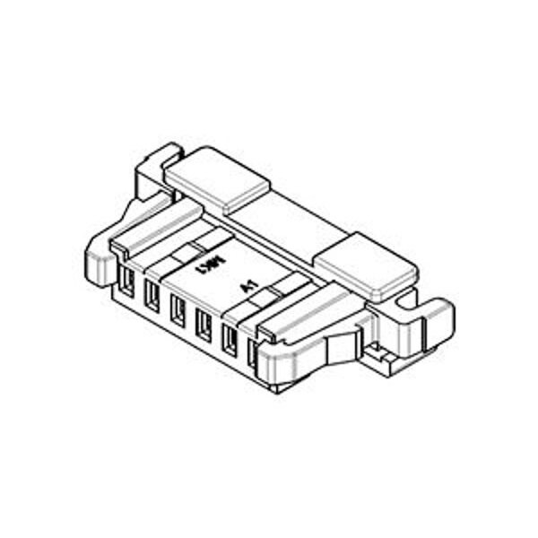 Molex Illumimate 1.00Mm Pitch Wire-To-Board Crimp Housing, Single Row, Side Lock - 1041280610