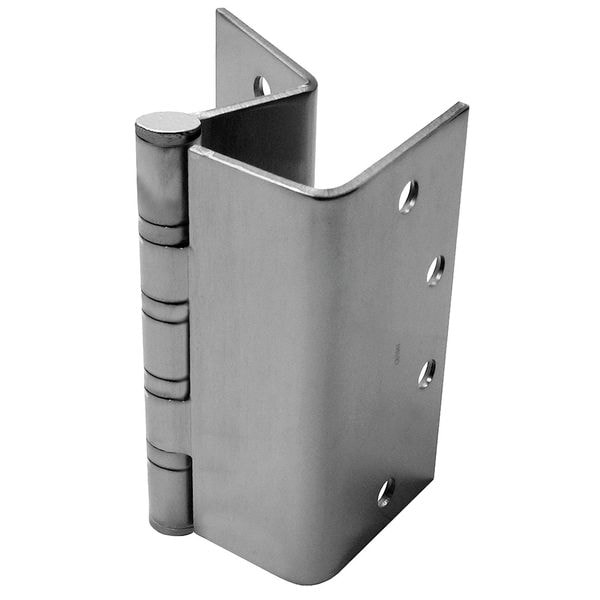 Best Butt Hinge, Steel, Full Mortise Mounting, 6 in Leaf W x 5 in Leaf H, Satin Chrome - FBB268 5 HW SWG-CLR DOOR HINGE  26D  STL