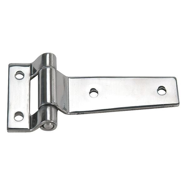 Marlboro Strap Hinge, Stainless Steel, Full Surface Mounting, 2 11/16 in Leaf W x 6 5/32 in Leaf H - 4PRA6