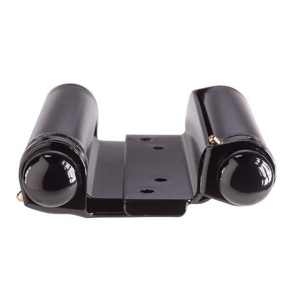 Trans Atlantic Co. 6 in. Black Double Acting Barrel Spring Squared Hinge with Non-Removable Pin - Set of 2 - DH-TAN5006-BK