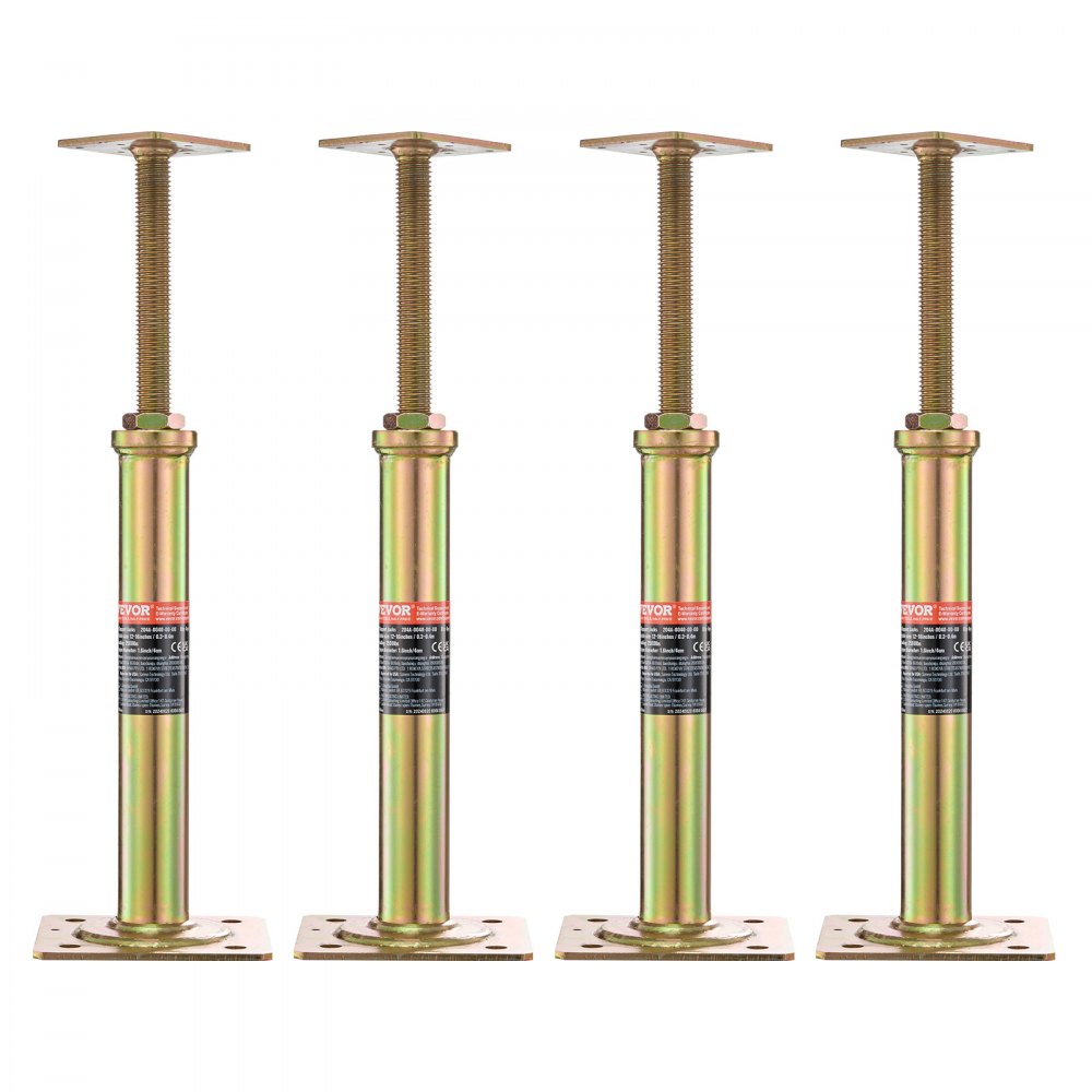 VEVOR 4PCS Adjustable Floor Jack Post House Floor Leveling Lift 11.6"-16" Height - DBZCQJD1216IIFOIIV0