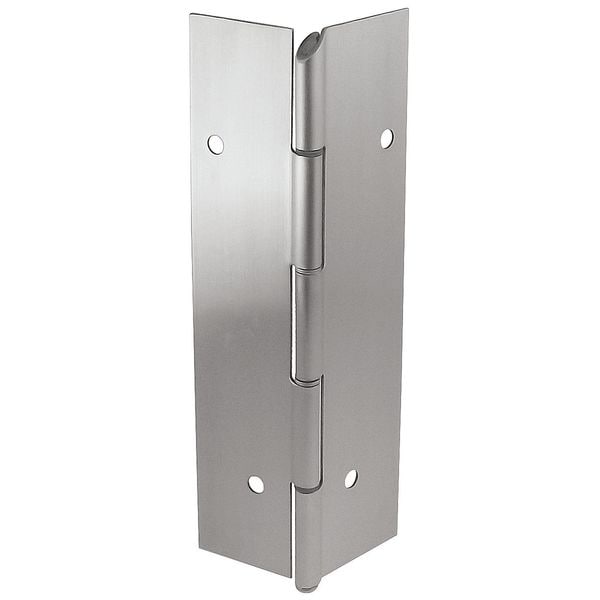 Markar Piano Hinge, Aluminum Alloy, Full Mortise Mounting, 1 3/4 in Leaf W x 7 ft Leaf H, Clear Anodized - FM100-001-628-HT-MP