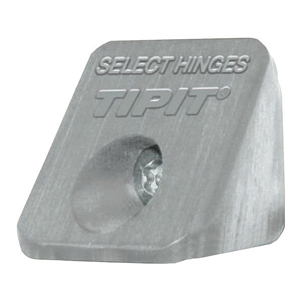 Select Hinge Concealed Hinge, Polymer, Screw-On Mounting, 1 in Leaf W x 1 in Leaf H, Unfinished - TIPIT CG