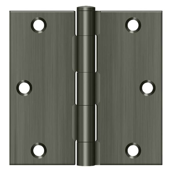 Deltana Antique Nickel Door and Butt Hinge - S35U15A-R