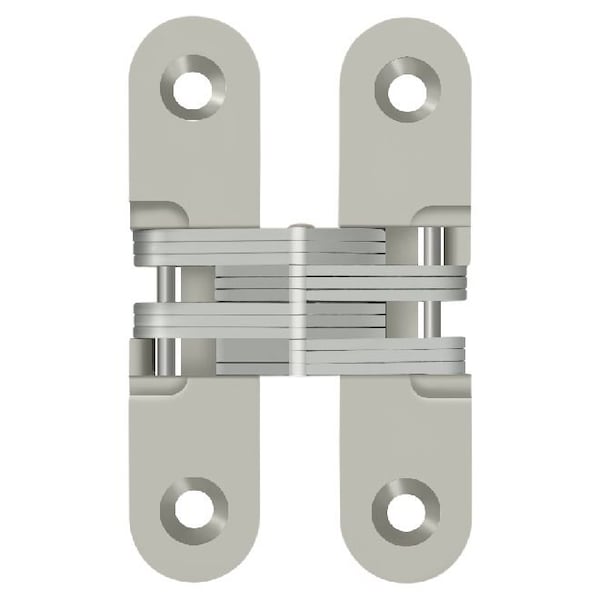 Deltana 2-3/4 x 5/8 Concealed Hinge; Satin Nickel Finish - DCH208U15