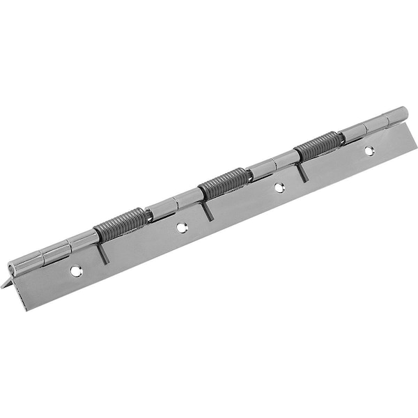 Kipp Spring Hinge Spring Open A=40, B=240, Form:B Round Hole, Steel Galvanized - K1177.4024001