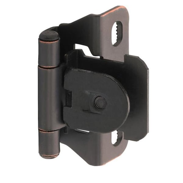 Hd A08715 ORB Amerock Single Demountable Partial Wrap Hinge 0.25 in. Overlay; Oil Rubbed Bronze - A08715 ORB