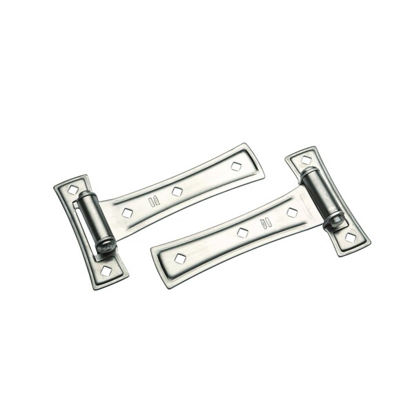 National National Hardware 7 in. L Satin Nickel Silver Steel Ornamental T Hinge 1 pk - N214-001
