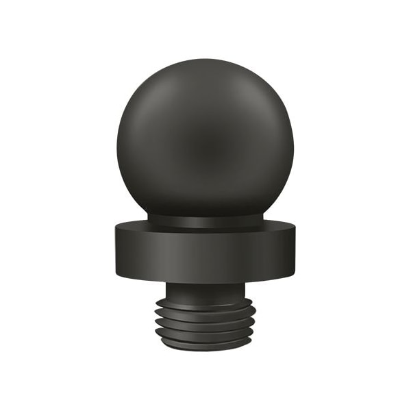 Deltana Ball Tip For 6" X 6" Hinge Oil Rubbed Bronze - DSBTL10B