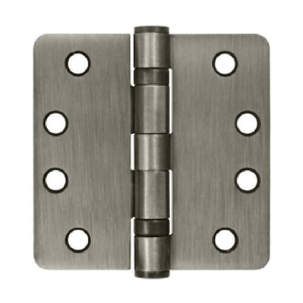Deltana Antique Nickel Door and Butt Hinge, Holes per Leaf: 4 - S44R4HDB15A