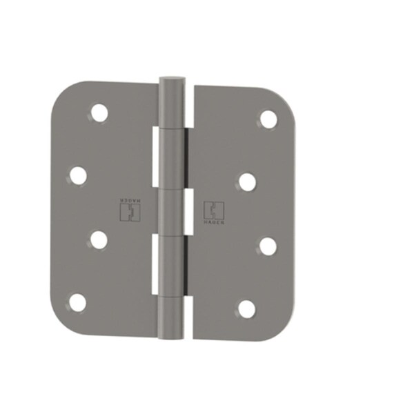 Hager Hinge 4 x 4 in. 0.625 in. Radius No.0297 Steel Mortres Hinge - Primed for Paint - RC18424P58