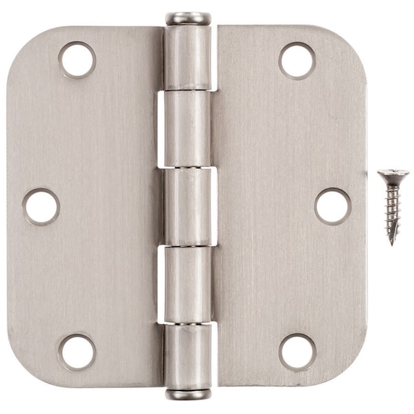 Hampton Hampton 3-1/2 in. L Satin Nickel Residential Door Hinge 12 pk - 01-3550-195