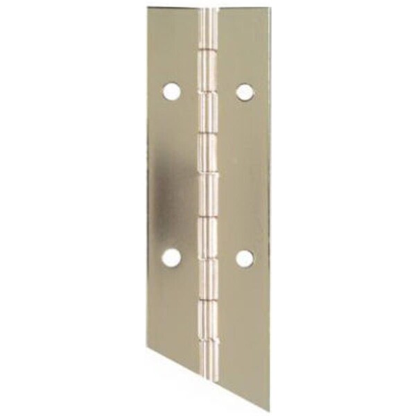 Eat-In N148-320 1.5 x 48 in. Nickel Finish Continuous Hinge With Screws - EA599901