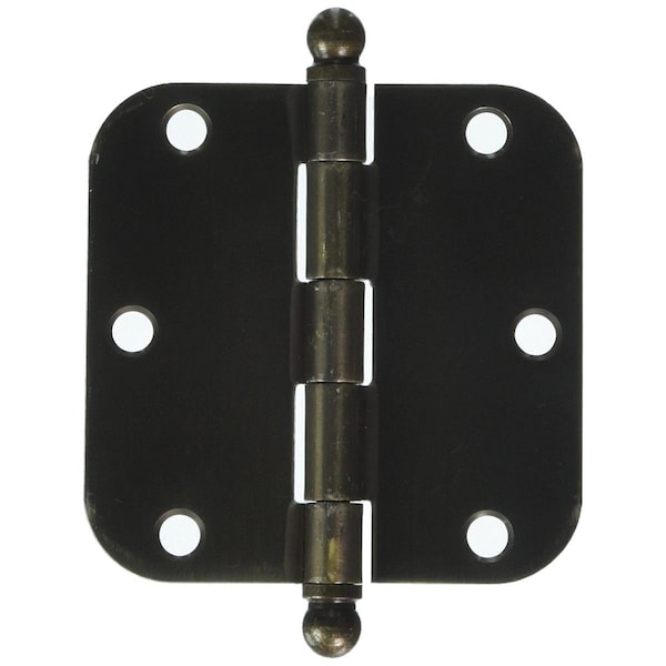 Patioplus 3.5 x 3.5 x 0.62 in. Radius Hinge with Ball Tips Steel-US5 - PA3240322