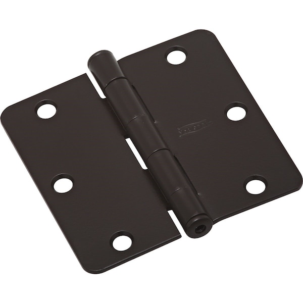 National 3-1/2 In. x 1/4 In. Radius Oil Rubbed Bronze Door Hinge - N830200