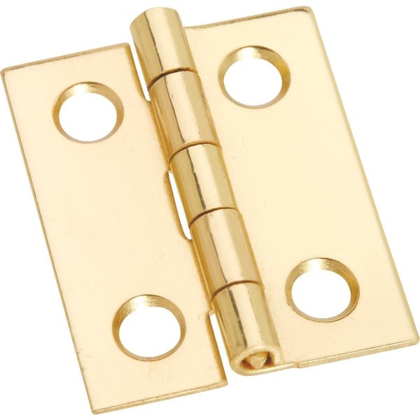 National 1 In. x 13/16 In. Medium Clear Coat Decorative Hinge - N211284