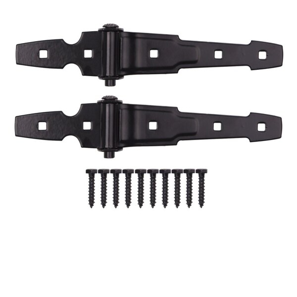Prosource T-Hinge, Steel, Black, Loose Pin Pin, 180 deg Range of Motion, 40 Pair lb - 33145PKB-PS