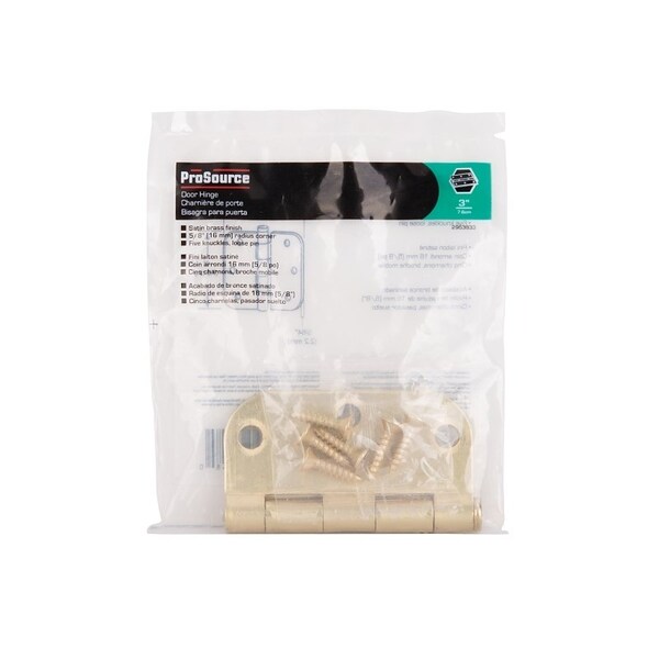 Prosource Door Hinge, Steel, Satin Bronze, Loose Pin, 180 deg Range of Motion, Screw Mounting - LR-703-PS