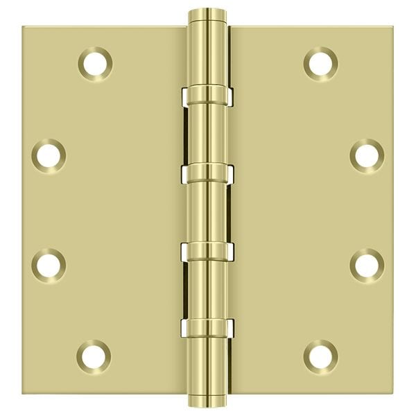 Deltana Bright Brass Door and Butt Hinge - DSB55B3-UNL
