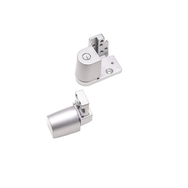 Global Door Controls Kawneer Style Right Hand Offset Door Pivot Hinge Set for Adams Rite Type Storefront Door in Aluminum - TH1118-RH-AL