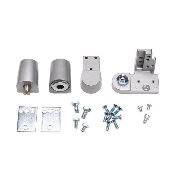Global Door Controls Kawneer Style Right Hand Offset Door Pivot Hinge Set for Adams Rite Type Storefront Door in Aluminum - TH1118-RH-AL