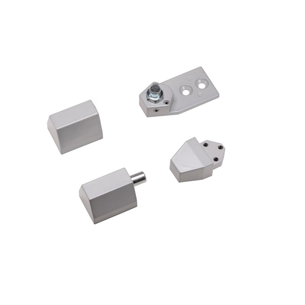 Global Door Controls Arch/Vistawall Style Offset Pivot Non-Handed in Aluminum - TH1109-AL