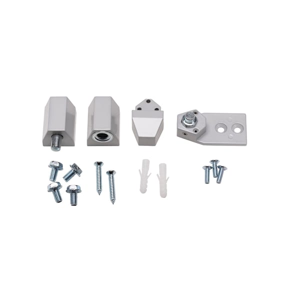 Global Door Controls Arch/Vistawall Style Offset Pivot Non-Handed in Aluminum - TH1109-AL