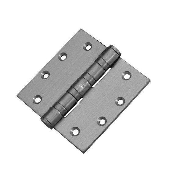 Don-Jo 4-1/2" x 5" Full Mortise Ball Bearing Template Heavy Weight Stainless Square Corner Hinge - HWBB95045630