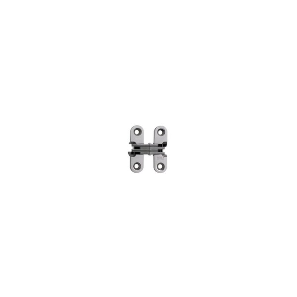 Universal Industrial Soss 1/2" x 1-3/4" Light Duty Invisible Hinge for 3/4" Doors Bright Stainless Steel Finish - 203SSUS32PB