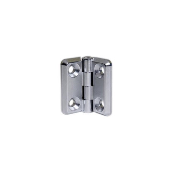 Southco Surface Mount Hinge, 40mm 1.57 in size, with Mounting Holes, Zinc Alloy, Chrome Plated - EH-5A-4V4-38