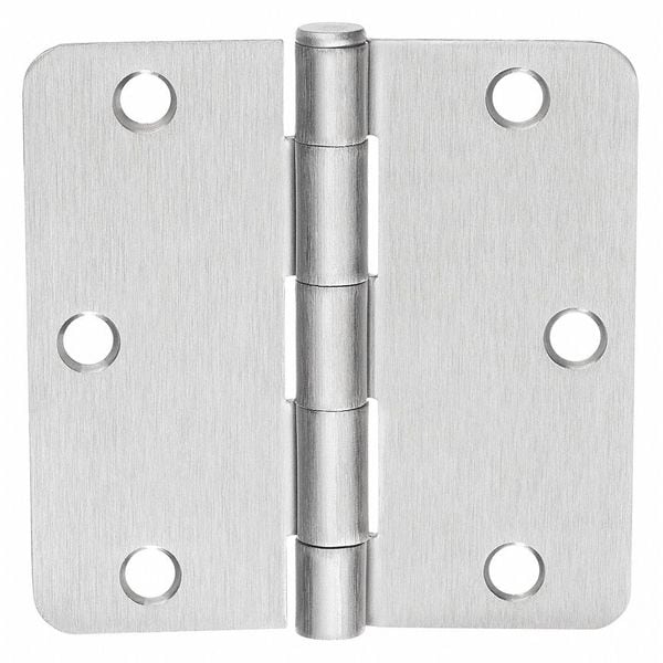 Mckinney Door and Butt Hinge, Steel, Full Mortise Mounting, 1 1/4 in Leaf W x 3 1/2 in Leaf H - 3�X3 1/2 1414 26D