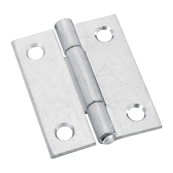 National Mfg Sales 2 in. Steel Door Hinge, Zinc-Plated, 2PK - 5701461