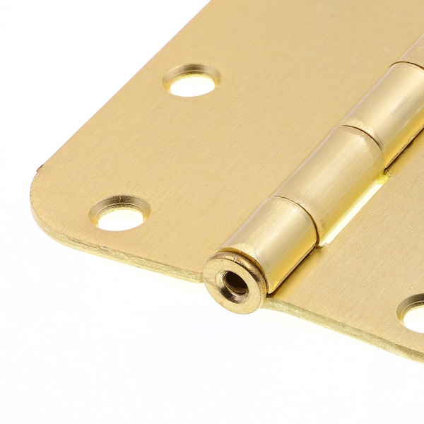 Prime-Line Door Hinge Residential Smooth Pivot, 3-1/2 in. with 5/8 in. Corners, Satin Brass 12 Pack - U 11508612