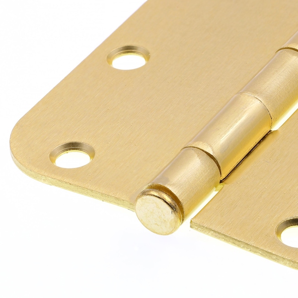 Prime-Line Door Hinge Residential Smooth Pivot, 3-1/2 in. with 5/8 in. Corners, Satin Brass 12 Pack - U 11508612