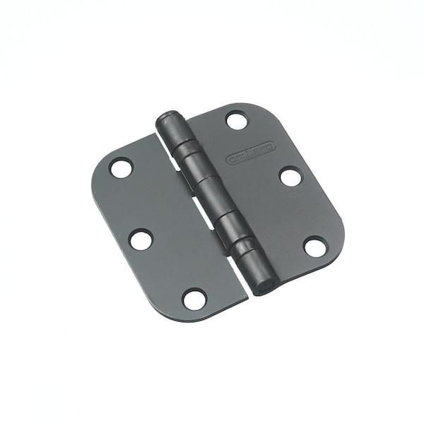 Richelieu 2Pack 3inch 76 mm Full Mortise Ball Bearing Hinge, OilRubbed Bronze - 41820ORBB