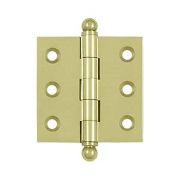 Patioplus 2 x 2 in. Hinge with Ball Tips- Unlacquered Bright - PA3236529