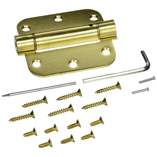 Patioplus 3.5 x 3.5 x 0.62 in. Spring Hinge Steel-US4 - PA571889