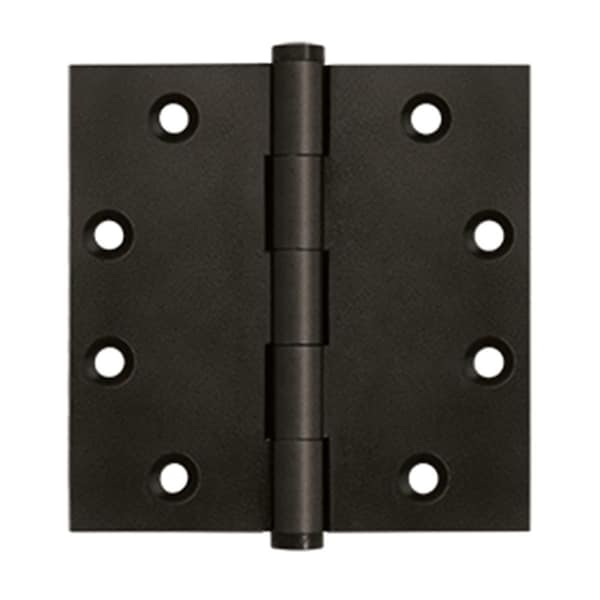 Patioplus 4.5 x 4.5 in. Square Hinges, Oil Rubbed Bronze, Solid Brass, 2PK - PA944501