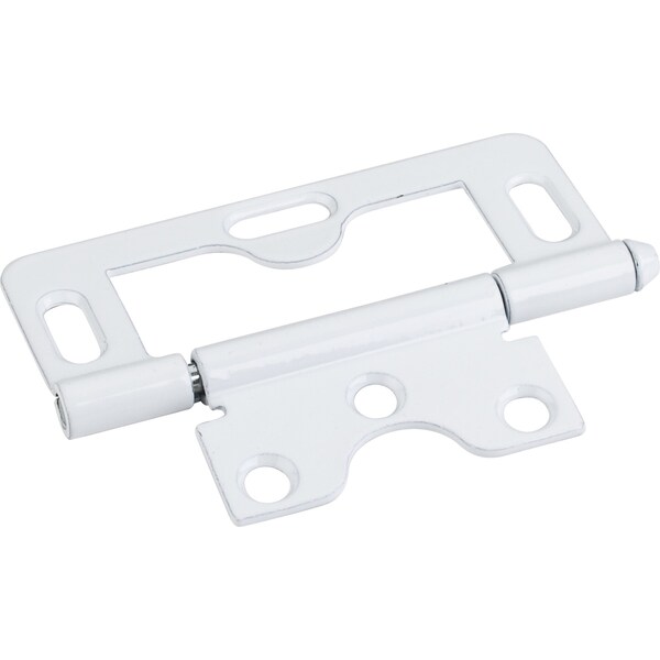 Hardware Resources White 3" Loose Pin Non-Mortise Hinge with 3 Slots - 9806WH