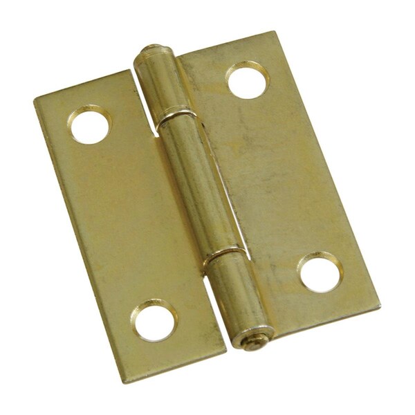 Homecare Products 2 in. Steel Brass Hinge, 2PK - HO1676923