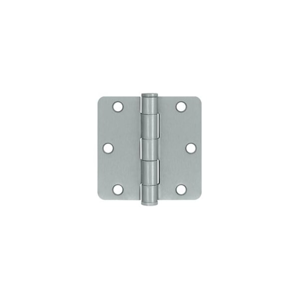 Deltana S35R4HD26D HD 1/4 Radius Hinges Brushed Chrome, 10PK - S35R4HD26D-XCP10