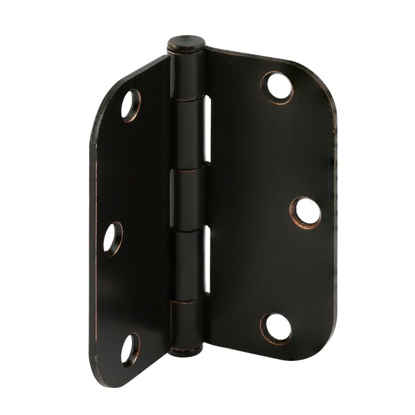 Prime-Line Door Hinge Residential Smooth Pivot, 3-1/2 in. with 5/8 in. Corners, Oil Rubbed Bronze 3 Pack - U 1150873
