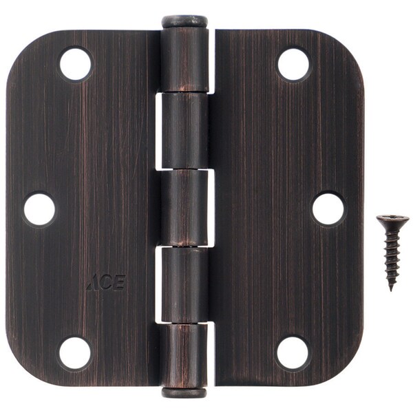 Hampton Hampton 3-1/2 in. L Oil Rubbed Bronze Residential Door Hinge 12 pk - 01-3550-198