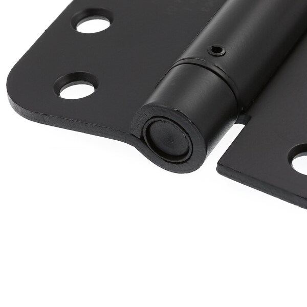 Prime-Line Door Hinge Commercial UL Adjust Self-Close, 4 in. w/ Square & 5/8 in. Corners, Matte Black 3 Pack - U 1159083