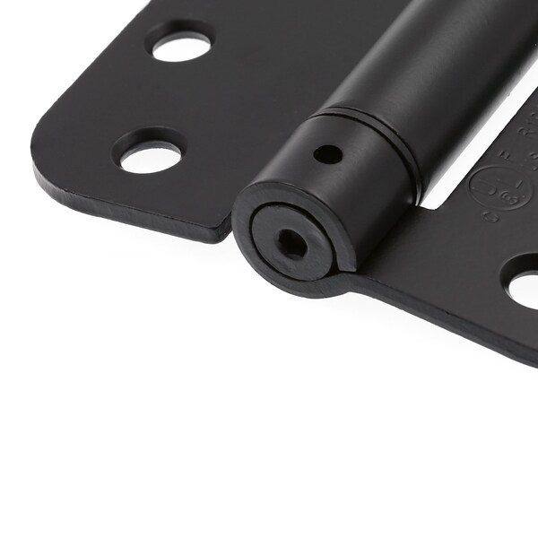 Prime-Line Door Hinge Commercial UL Adjust Self-Close, 4 in. w/ Square & 5/8 in. Corners, Matte Black 3 Pack - U 1159083