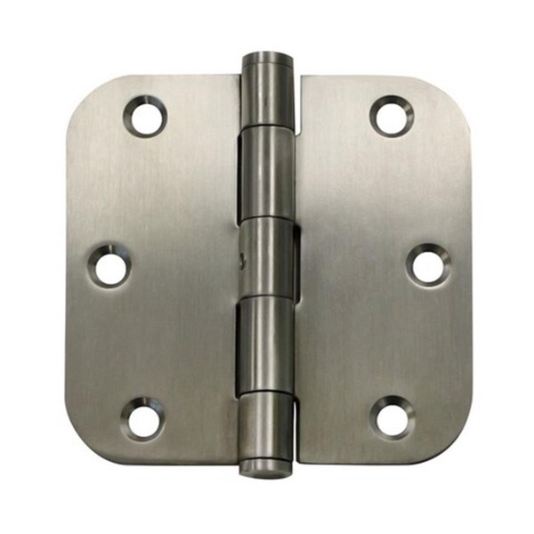 Patioplus 3.5 x 3.5 x 0.62 in. Radius Hinge, Satin Stainless Steel, 2PK - PA1634115
